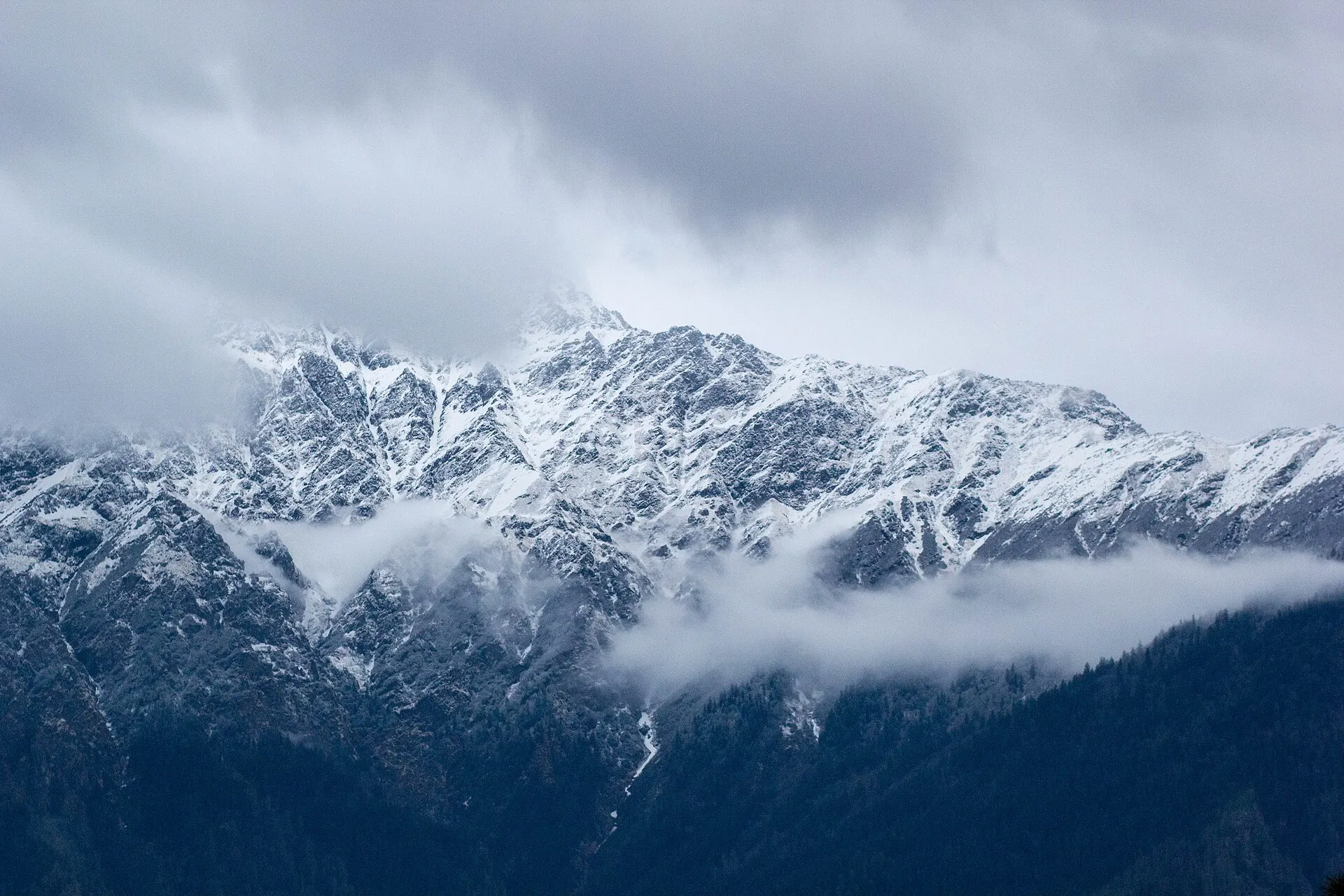 Snow-covered Himalayan peaks near Auli (illustrative stock photo, not our own)
